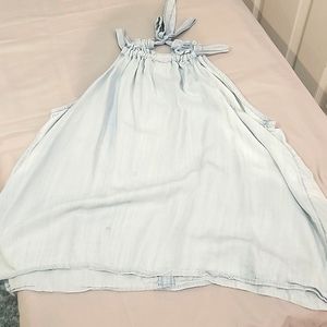 Light denim tank top
